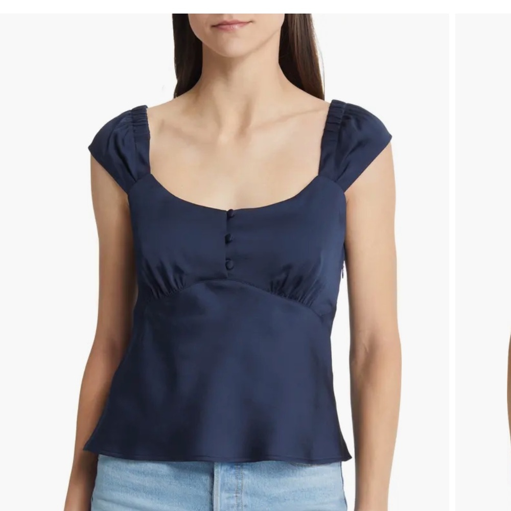 Navy Blue Women's Top